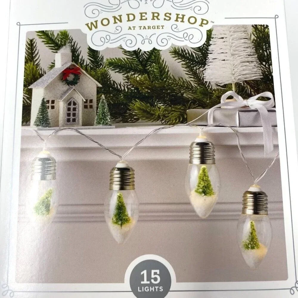 Target 7' Pine Tree Bulb 15 LED Battery Operated String Light Wondershop™